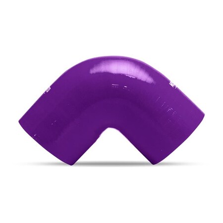 Mishimoto CLAMP 3 Inch Inlet/ Outlet Inner Diameter And 3 Inch Length: 90 Degree; Purple; Silicone MMCP-3090PR